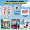 Miniatyrbild 7 av 10: 1,2 m diameter bärbar uppblåsbar bumperball, 0,8 mm extra tjockt PVC-material, lätt att blåsa upp/tömma, pålitlig design, lätt att bära