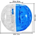 Miniatyrbild 7 av 7: 1,5 m diameter Uppblåsbar bumperball, 0,8 mm extra tjockt PVC-material, ergonomisk design, lätt att blåsa upp, lätt att bära
