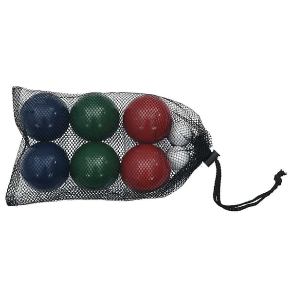vidaXL 8-osainen Bocce pallosarja kantalaukulla täysi mänty