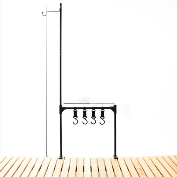 INF Camping Lantern Stand med oppbevaringshylle C