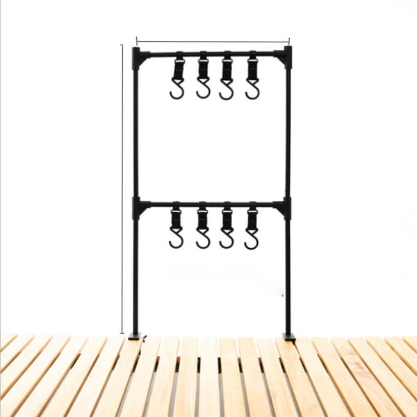 INF Camping Lantern Stand med oppbevaringshylle D