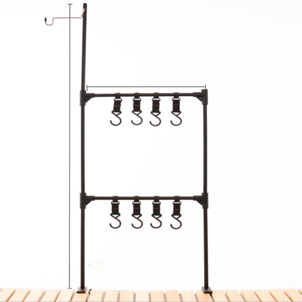 INF Camping Lantern Stand med oppbevaringshylle E
