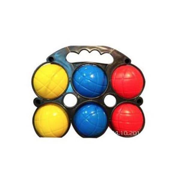 Petanque för barn i plast - MGM - 6 färgade bollar och en domkraft