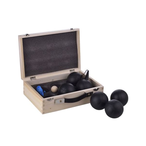 Boules de Pétanque - LAGUIOLE - Svart Utgåva - 6 Boular - Magnetisk Bollplockare - Transportväska
