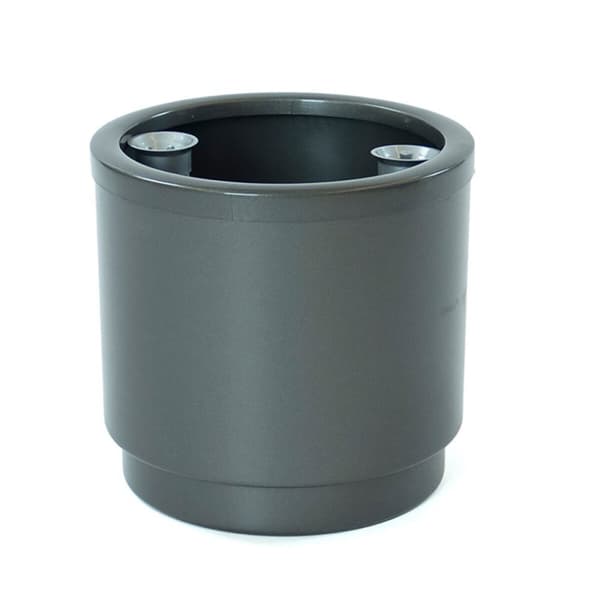 Stilfuld Selvvandende Blomsterpotte Plastiken 4126 Antracitgrå (Ø 26 cm) - Praktisk og stilfuld potte til dine planter.