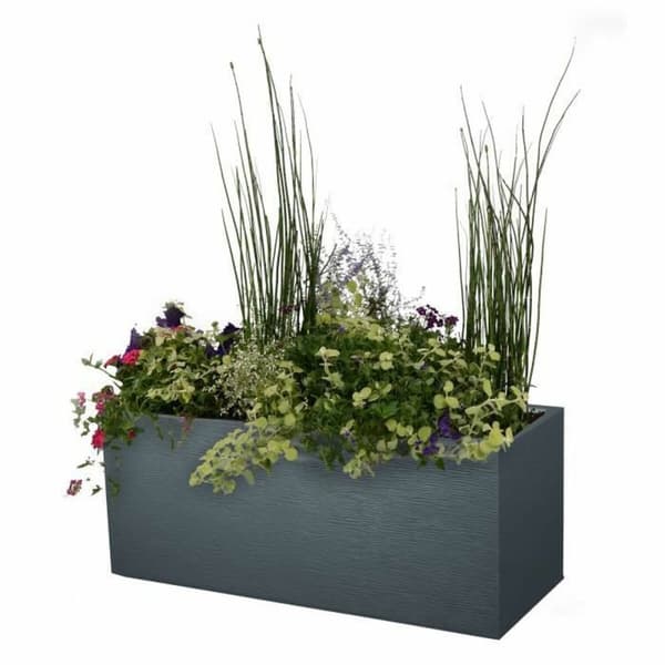 Blomlåda EDA Graphit Up Rektangulär 99,5 x 39 x 43 cm Antracitgrå