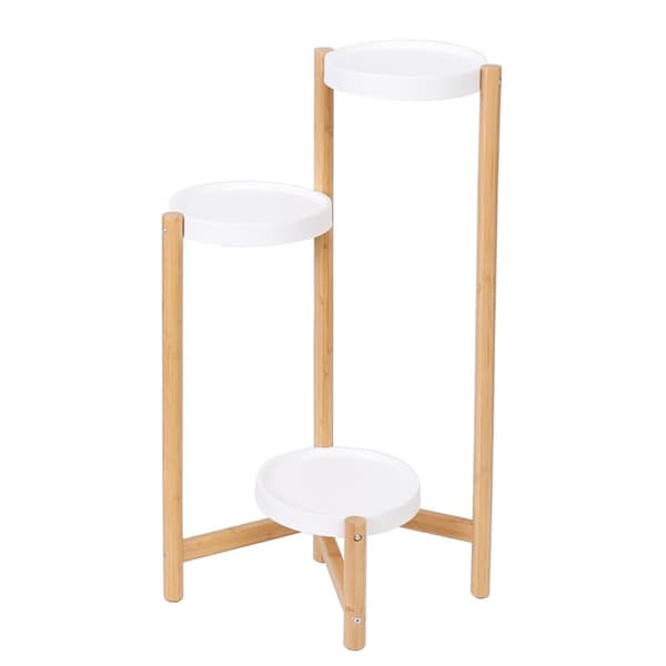 Bambu Kasvien Telineet Sisätiloissa, 3 Tasoa, Korkea Kulmateline, Kasvinäyttö Teline, Kulta