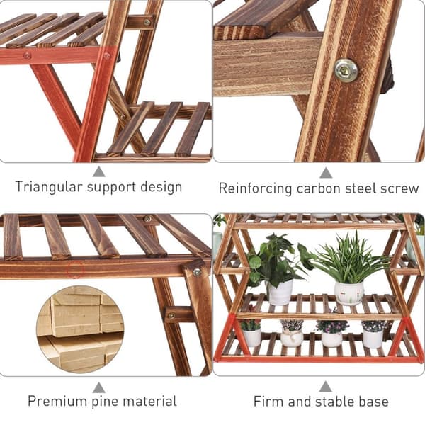 Plante Stativ, Ekstra Stor Størrelse, Multi Niveau Design