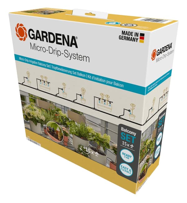 Gardena - GARDENA Micro-Drip-Irrigation Balcony Set (15 plants) - 15 plants