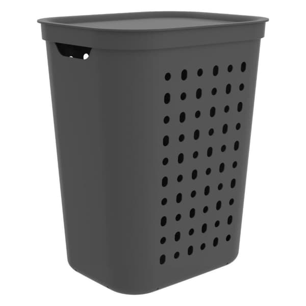 Rotho Jona Tvättkorg 55L Antracit