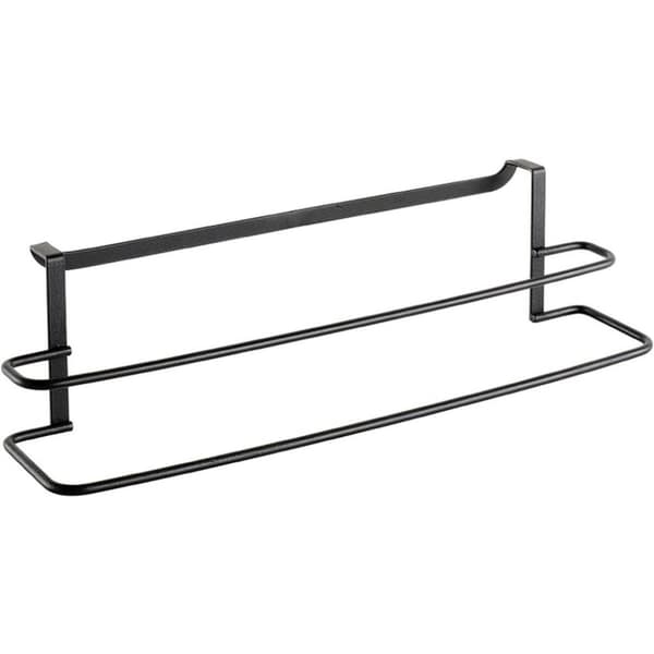 Metaltex Dobbelt håndklædeholder 38x10x9 cm Sort