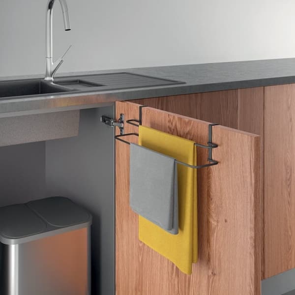 Metaltex Galileo Håndklædeholder 38x10x9 cm Sort