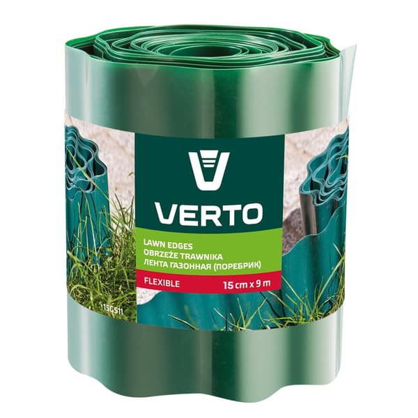 Nurmikon reuna 15 cm x 9 m, vihreä