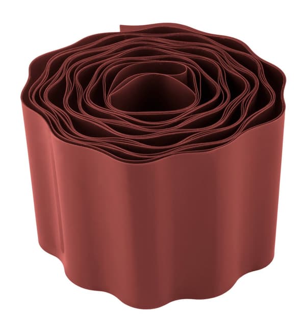 Nurmikon reuna 10 cm x 9 m, ruskea