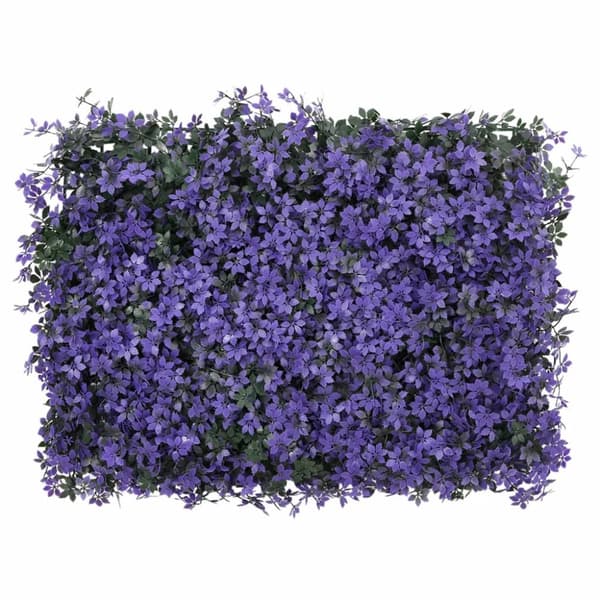 Konstväxt växtvägg 24 st lila 40x60 cm