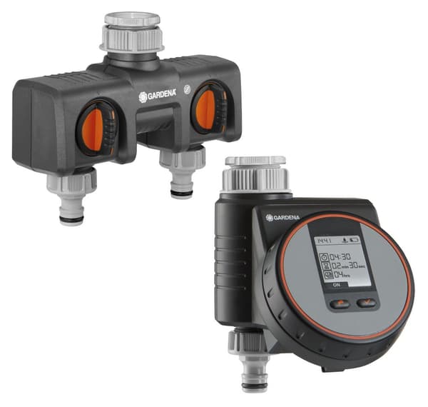 Gardena - Water Control Flex Twin Tap Connector Set