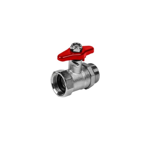 Pallolaskuhana 3/4" sisäkierre - 3/4" ulkokierre, messinki, Bradas