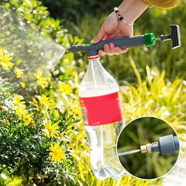 2st justerbar trädgårdssprinkler, praktisk dryckesflaskspruta, två sätt att spraya