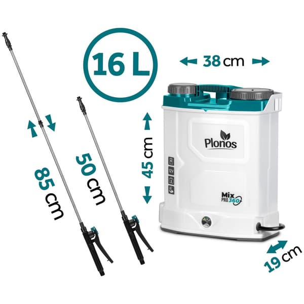 Akkukäyttöinen ruisku sekoittimella Plonos PL-603