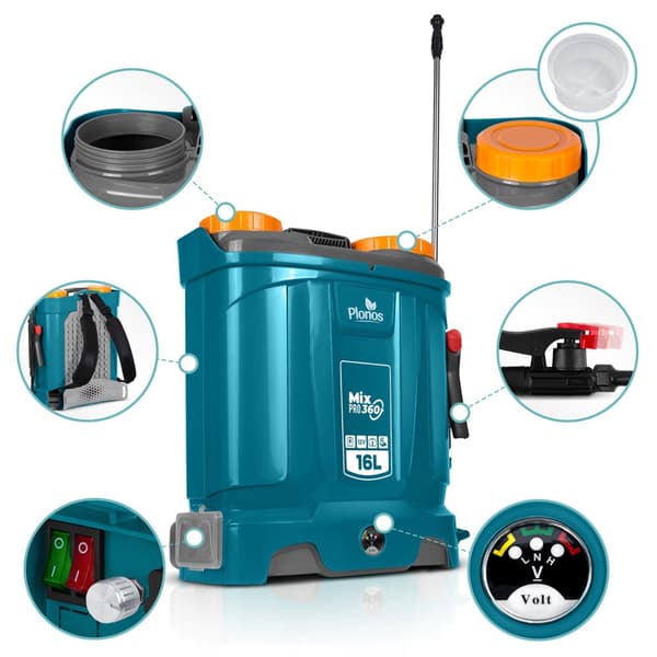 Batteridrevet sprøjte med blander Plonos PL-604