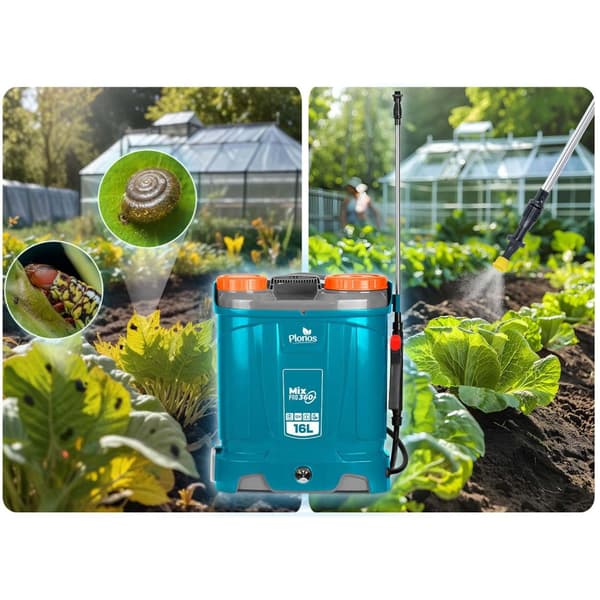 Batteridrevet sprøjte med blander Plonos PL-604