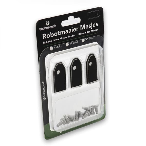 3 Stycken To the South® Robotgräsklippare Knivar Black Coated (Limited Edition) lämplig för Ferrex R800 Easy - 3 Stycken