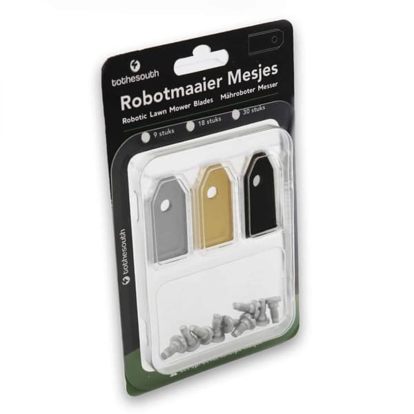 To the South® Universele Knive til robotplæneklippere Stål, Titan & Black Coated - Probeerset