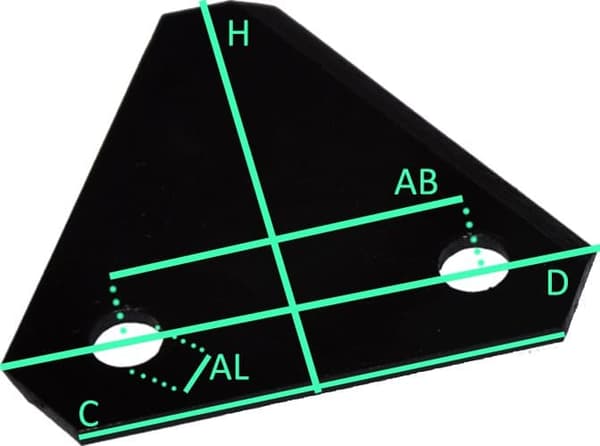 2 x 7,5 CM plæneklipper kniv til Gardena Hattrick HE 32 36 40 HB 40