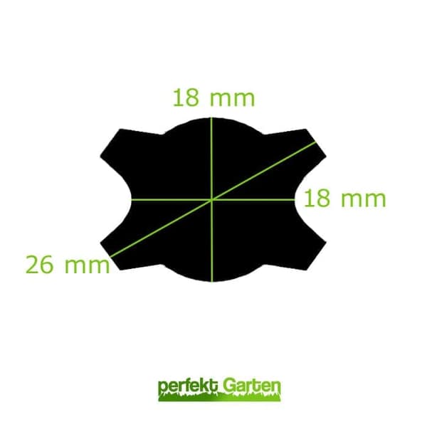 46 CM ruohonleikkurin veitsi varten Wolf Garten Select Ambition 460 4600 A AB AHW AHHW HW HHW