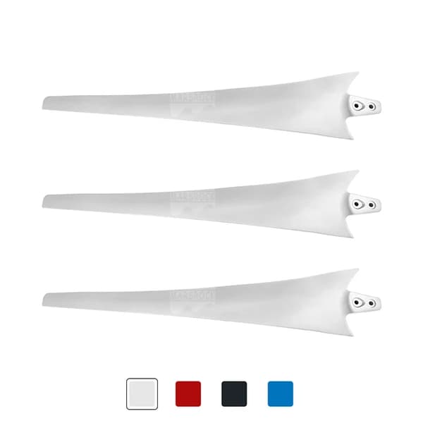 Vindkraftverksblad, Gör-det-själv-montering, Högstyrkekol-fiber, 3 blad, vit