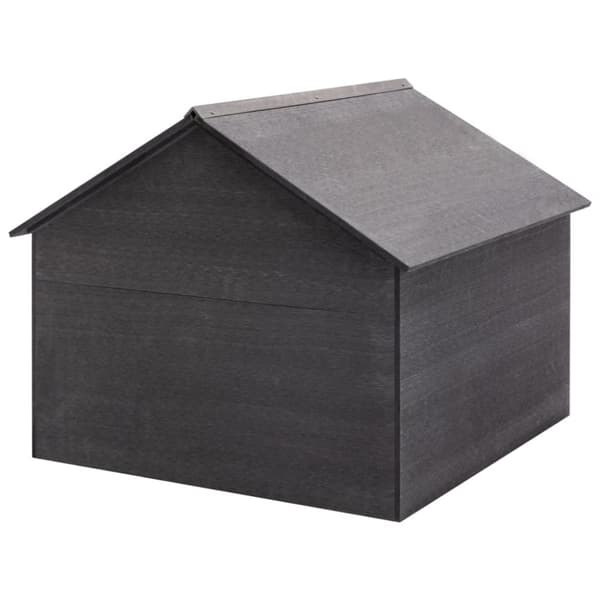 Garage för gräsklippare grå 80x80x70 cm WPC - Garage För Gräsklippare - Hus För Gräsklippare - Home & Living
