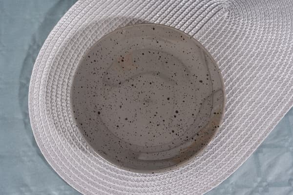 Dessertfat, grund stengods, 19 cm