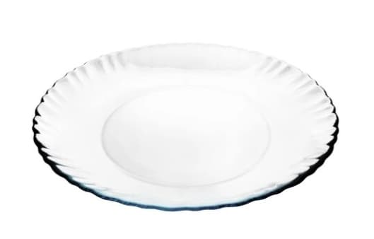 Glas desserttallerken, transparent, 19 cm
