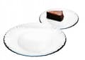 Miniatyrbillede 1 af 3: Glas desserttallerken, transparent, 19 cm