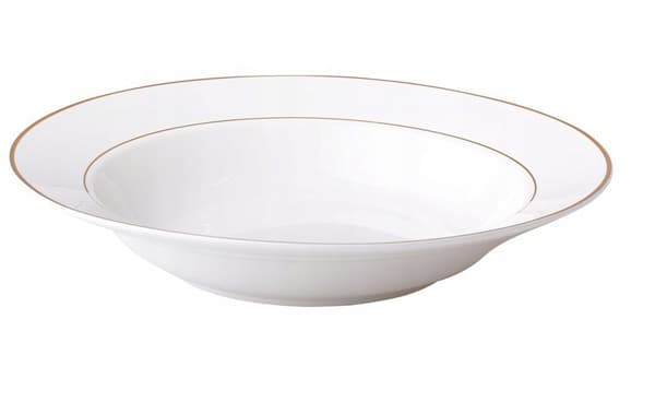 Ambition Porslinsmatstallrik för Soppa, Vit, 23 cm