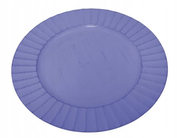Dekorativ rund tallerken lilla 33 cm