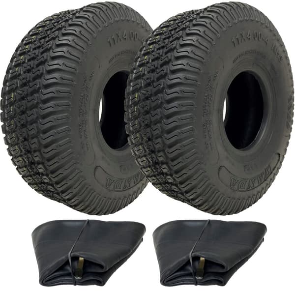 2 kpl:n sarja - 11x4.00-4 4pr Wanda P332 Grass TL & 4.10/3.50-4 / 4.00-4 / 4.00-4 / 11x4 rengas