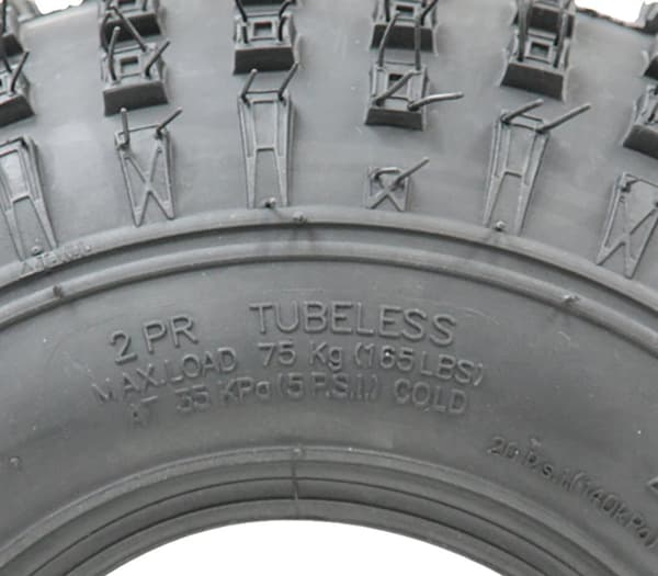 Sats med 145/70-6 2pr Wanda P319 Knobbydäck TL & 145/70-6 (15x6.00-6) TR87-slang