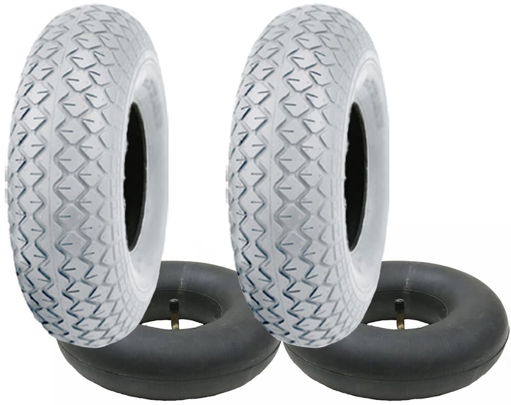 2,80/2,504 Grå Mobility Scooter Tire & Tube Set Pneumatic Tire TR87