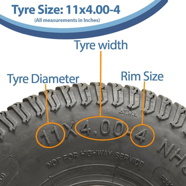 11x4.00-4 4pr Wanda P332 Græsdæk TL