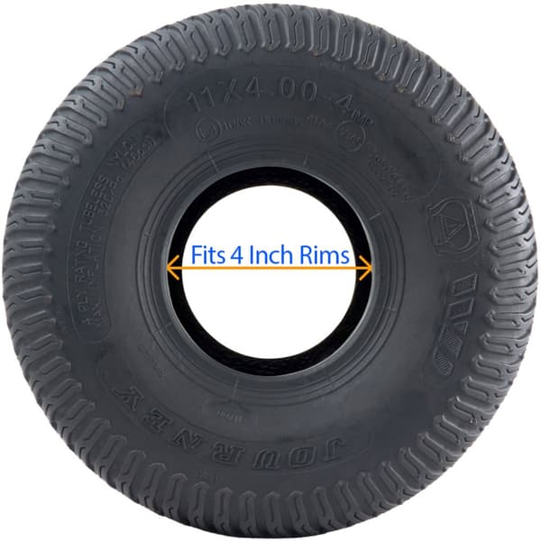 Sæt med 2 - 11x4.00-4 4pr Wanda P332 Græsdæk TL