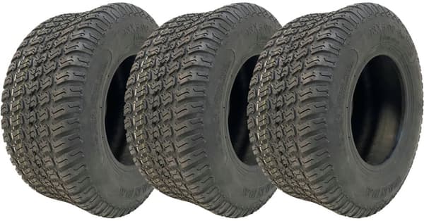 13x5.00-6 Gräsklippare Gräs Däck Wanda P332 Multi Turf 4 ply Road Legal (Set om 3)