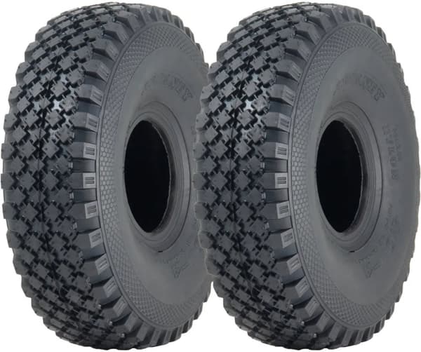 4.00x4 Journey 6-ply Block Tyre Tube Type 160kgs 60 PSI Airport Tug (sæt med 2)