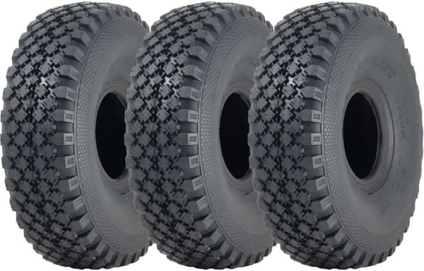 4.00x4 Journey 6-ply Block Tyre Tube Type 160kgs 60 PSI Airport Tug (sæt med 3)