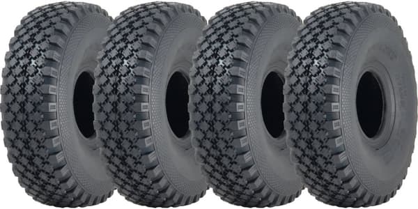 4.00x4 Journey 6-ply Block Tyre Tube Type 160kgs 60 PSI Airport Tug (sæt med 4)