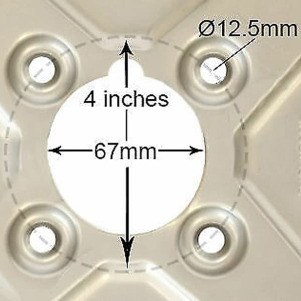 22.5x10.00-8 4 bolt 4 tommer PCD-fælg, græsdæk til John Deere Gator - sæt med 2 stk.