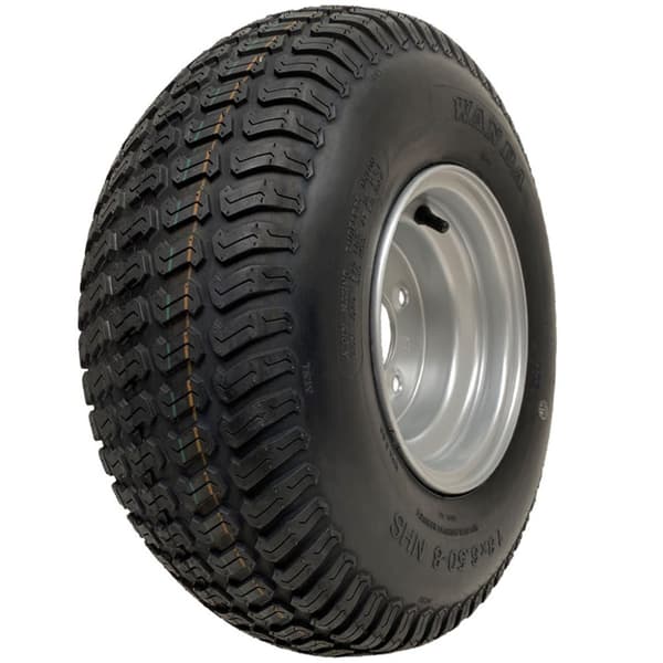 18x6.50-8 Plæneklipper Græsdæk på fælg 4 lag Wanda P332 4x4" PCD fælg slangeløs