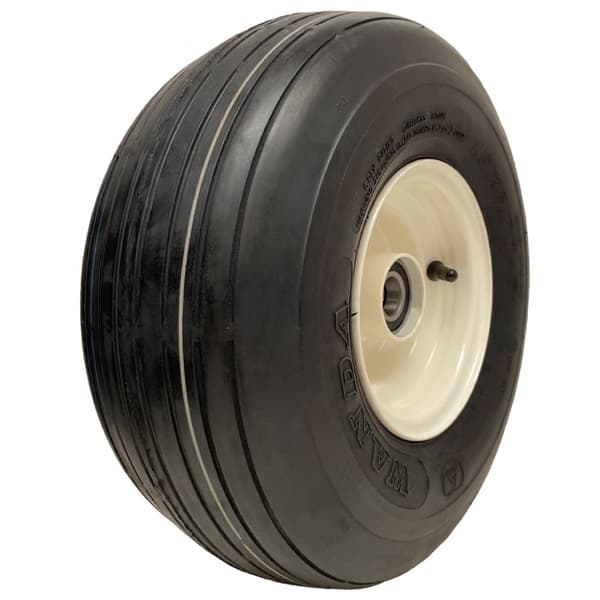 15x6.00-6 plæneklipperdæk 4ply rib på 25mm BB 80mm navlængde fælg - Wanda P508