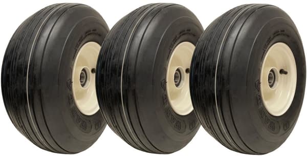 15x6.00-6 Multi Rib plæneklipperhjul 6ply P508 fælg og hætte med 20 mm leje (sæt med 3)