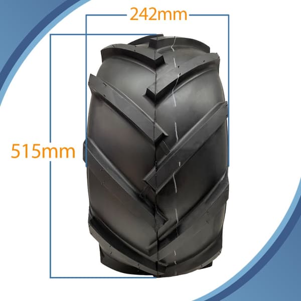 20x10.00-8 Öppen center, klyftad, rotovator lug ind plant-däck på 4 dubb 100 mm P